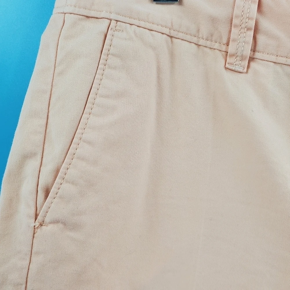 Ann Taylor Loft peach cotton bermuda shorts 6